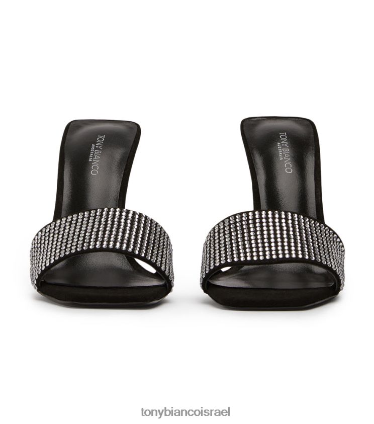 נעלי עקב | נשים קריסטל שקוף/זמש שחור Tony Bianco נעמי עקבים 8BNR8T146